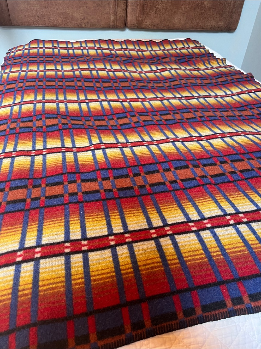 Pearce wool vintage Ralph Lauren home vibe Throw Blanket made in the USA